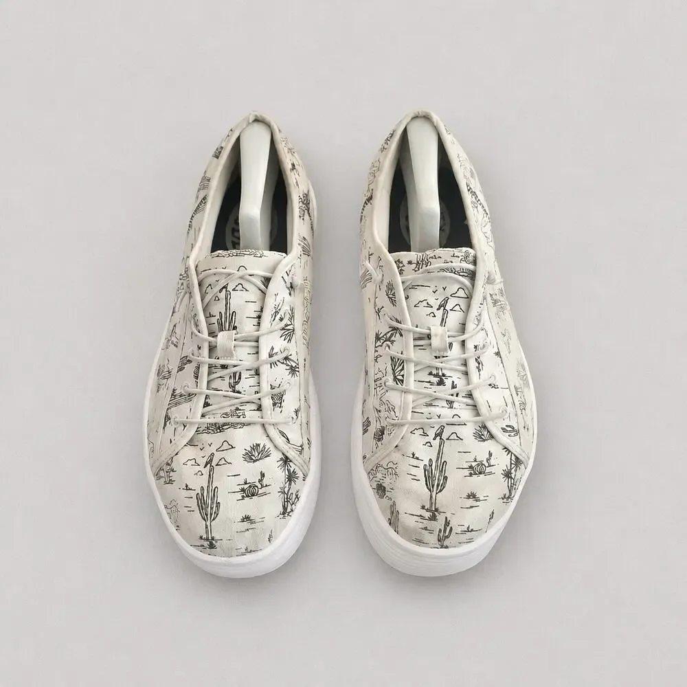 HEYDUDE Cody Desert White Black Slip On Sneakers Cactus Men's Size 13 40390-103